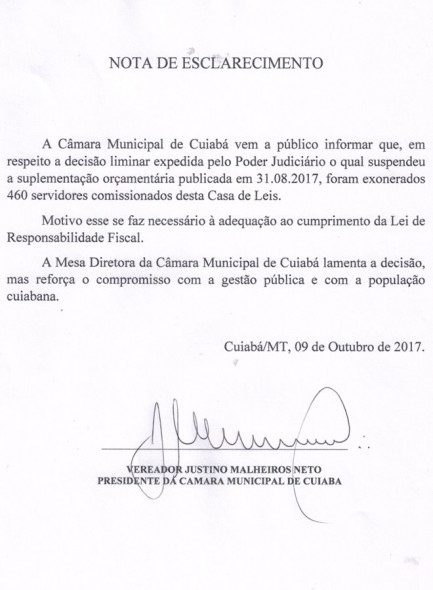 Ato de exoneração