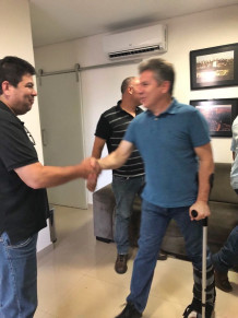 Cidinho Santos e Mauro Mendes