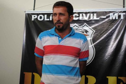 Marcione foi preso e  acusado de participar do assalto ao Sicredi, em Colniza