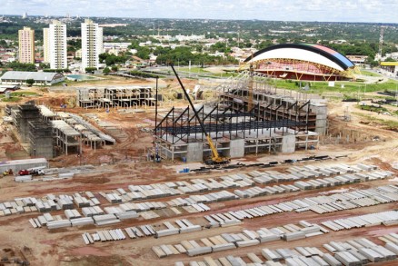 Obras da Arena Pantanal esto com 43% dos trabalhos j concludos, segundo a Secopa