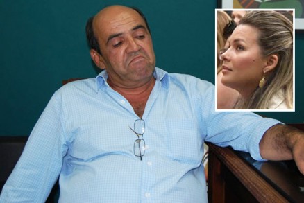 Jlio Pinheiro, que teve imagem desgastada, aps escndalo envolvendo a mulher, Gysele (detalhe), que nega agresso