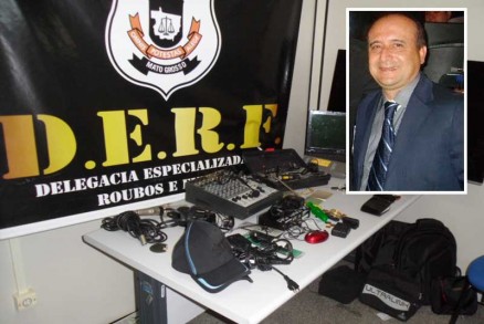 O empreiteiro Wanderley Torres, que, com um cliente, foi alvo de quadrilha; Derf investiga o caso
