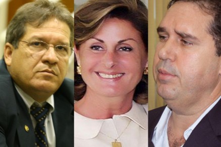Wallace, Lucimar e Zaeli: deputado gastou menos e ganhou a eleio na Cidade Industrial