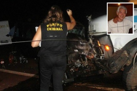 O mdico Natalino Matuda (destaque) morreu em acidente na BR-163 