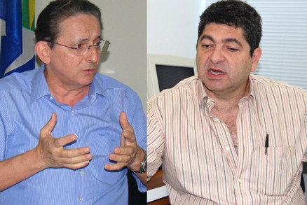 Prefeito Galindo e deputado Maluf, que vo formalizar aliana para as eleies em Cuiab