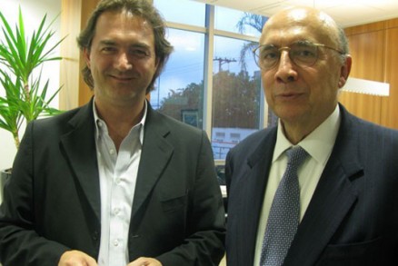 oesley Batista, presidente da J&F, e Henrique Meirelles, presidente do conselho