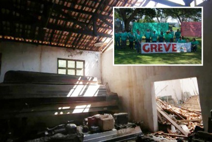 Servidores fazem manifestao e divulgam situao catica do Ibama em Mato Grosso 