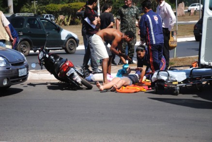 Na maioria dos casos, os acidentes envolvendo motociclistas tem vtimas fatais