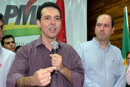 Ldio Cabral e Francisco Faiad, que esto em Braslia em busca de apoios do PT e do PMDB