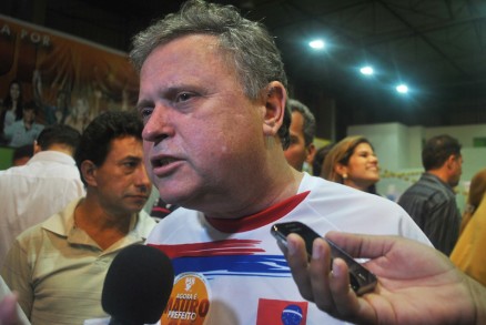 Senador Bairo Maggi, durante a conveno do PSB, de Mauro Mendes