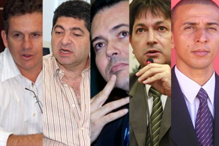 Mendes, Maluf, Ldio, Brito e Procurador Mauro: candidatura foram homologadas em conveno
