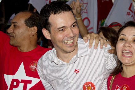 Ldio Cabral, durante lanamento da candidatura: ajuda de Dilma e problema solucionado 
