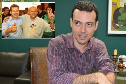 O candidato Ldio, que criticou Mauro  e seu vice (no destaque)