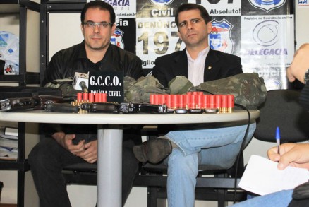 Delegados Gianmarco Pacolla e Flvio Stringueta, da GCCO: esquema est prestes a ser desvendado