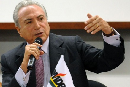 Vice-presidente Michel Temer: reforo de peso no palanque de Ldio 