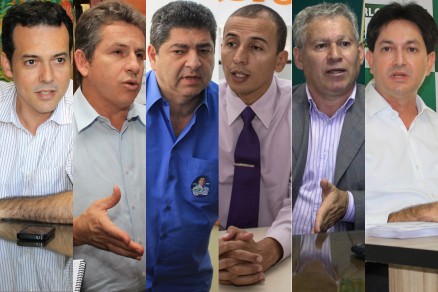 Os candidatos a prefeito de Cuiab, que se despediram ontem do horrio na TV