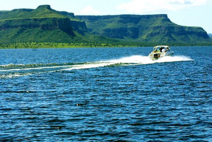 Lago do Manso, em Chapada dos Guimares, onde uma diarista morreu afogada em 2021