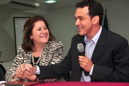 A ministra do Planejamento, Miriam Belchior, em ato em Cuiab: sem CAB, haver recursos
