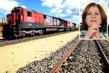 Trecho da Ferronorte entre Itiquira e Rondonpolis: ministra diz que trilhos chegam a Cuiab