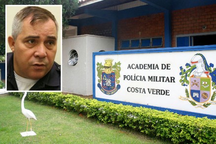 Coronel Farias (detalhe), comandante da PM, que assinou portaria expulsando alunos da Academia Costa Verde