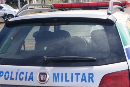 A Polcia Militar foi chamada, mas o suspeito conseguiu fugir