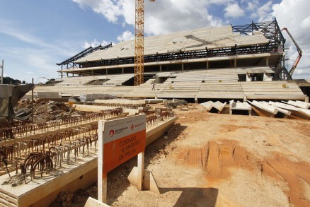 Arena Pantanal: obra encerrou o ano com 55% das obras concludas