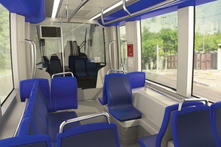 Vag�o do VLT: design do interior dos vag�es foi aprovado