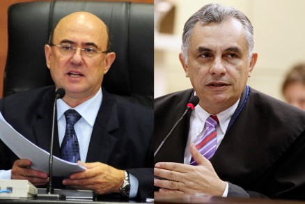 Presidente da AL, Jos Riva, e o conselheiro afastado TCE, Humberto Bosaipo: bens bloqueados por deciso judicial
