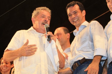 Lula esteve em Cuiab em outubro de 2012, pedindo votos para Ldio Cabral