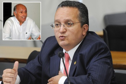 O senador Pedro Taques e o suplente Paulo Fiuza (no destaque): ata fraudada