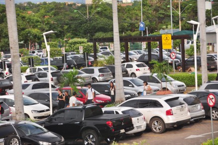Estacionamento em shopping da Capital: tempo de tolerncia no  fiscalizado pelo Municpio