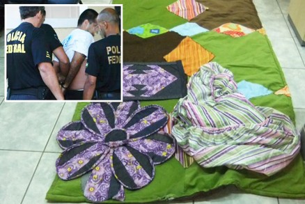 Cocana era "engomada" em edredons e roupas para ser enviada  Rssia