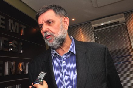 O empresrio Jandir Milan, que ser reeleito na presidncia da Fiemt