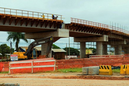 Viaduto do Tijucal: estrutura fsica j est concluda
