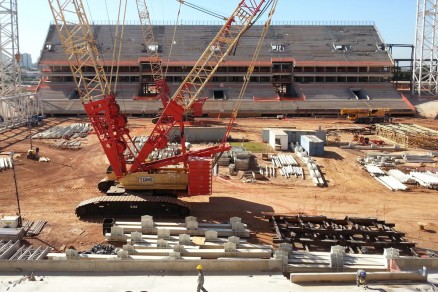 Arena Pantanal: obra est com 73,7% dos servios j concludos