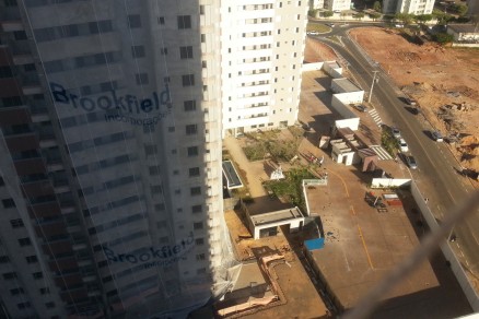 Operrio caiu de uma altura de 10 metros, em obra perto do Pantanal Shopping Center