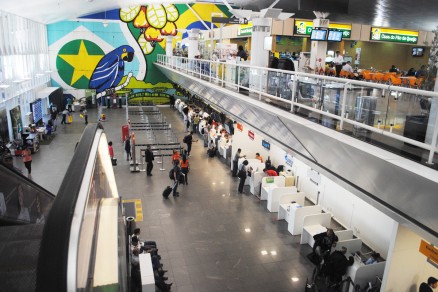 Aeroporto Marechal Rondon, em Vrzea Grande: reforma contribuiu para m avaliao