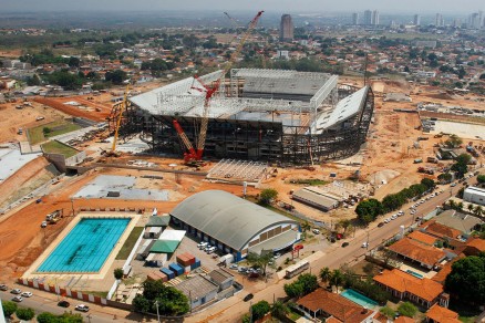 Arena Pantanal: 85% dos trabalhos prontos, segundo a Secopa