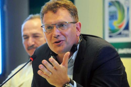 Secretrio da Fifa, Jrme Valcke: avaliao "in loco" das obras da Arena Pantanal