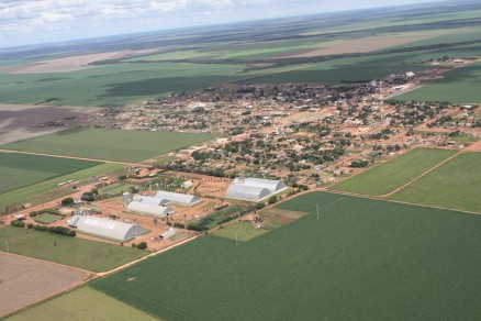 Vista area de Ipiranga do Norte: um dos municpios mais bem-sucedidos criados nos ltimos anos
