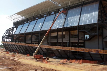 Obras na Arena Pantanal avanam; comit diz que prazo ser cumprido