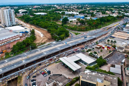 Viaduto da UFMT: parte superior do elevado ser inaugurada nesta quarta-feira