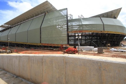 Segundo a Secopa, as obras da Arena Pantanal, no Verdo, esto 90% concludas