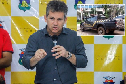 O prefeito Mauro Mendes, que justificou as buscas e apreenses por meio de nota