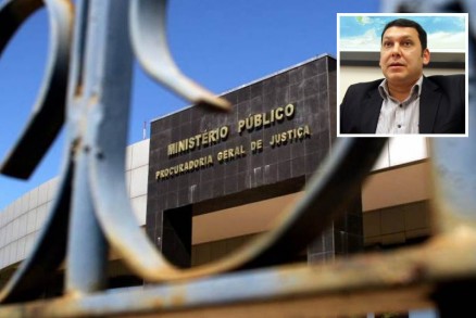 No destaque, o promotor Marcos Regenold, cuja sala no Gaeco foi vistoriada pela PF