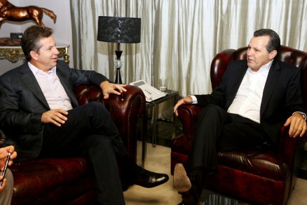 O prefeito Mauro Mendes e o governador Silval Barbosa, que teriam recebido dinheiro para campanha