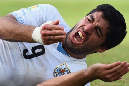 Luis Suar�z foi banido do Mundial deste ano pela Fifa