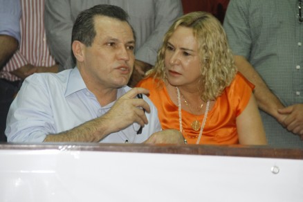 Silval Barbosa e sua mulher Roseli: ligao teria objetivo de facilitar deferimento de habeas corpus