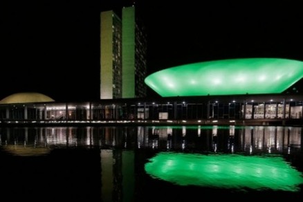 A fachada do Congresso Nacional, em Braslia