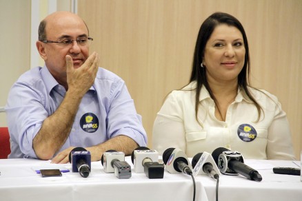 O ex-deputado Jos Riva e sua esposa, a ex-secretria Janete Riva